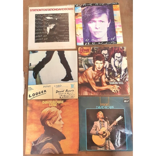 376 - Collection of approx 17 David Bowie LPs and 8 Bowie singles (Qty)