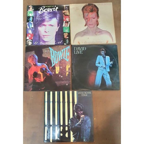 376 - Collection of approx 17 David Bowie LPs and 8 Bowie singles (Qty)