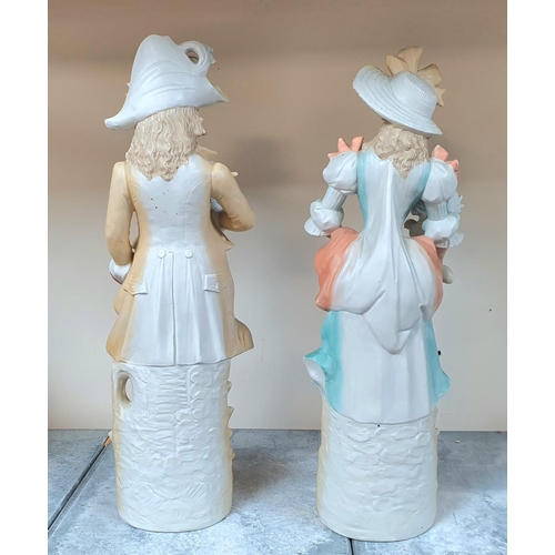 470 - Fine quality pair of antique Continental school well dressed 18thC porcelain figurines (2)

Impresse... 