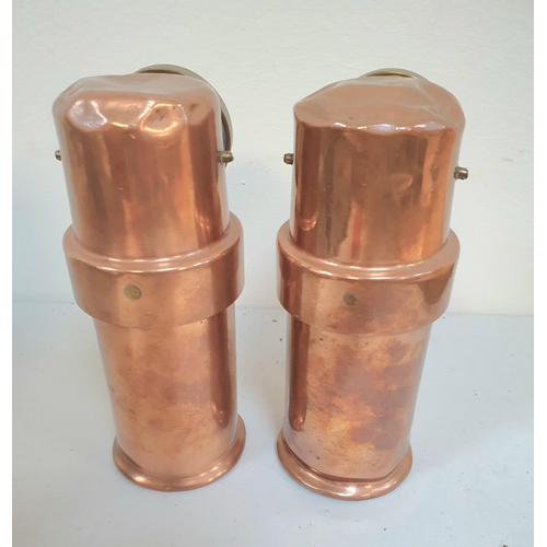 437 - Two copper inspection lights by CEAG Miner's Supply Company type BE3 (2)