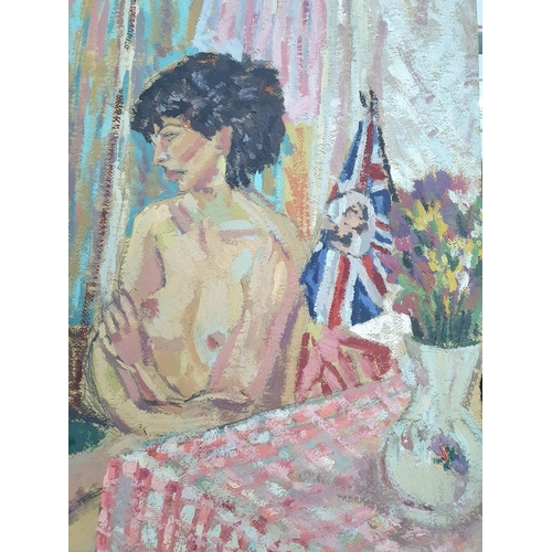 366 - Patrick Lambert Larkin (1907-1981) post-impressionist oil on card 