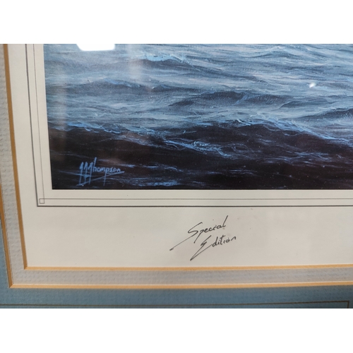 369 - Pair of pencil signed nautical prints (2)