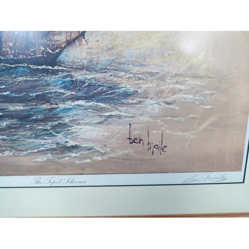 369 - Pair of pencil signed nautical prints (2)