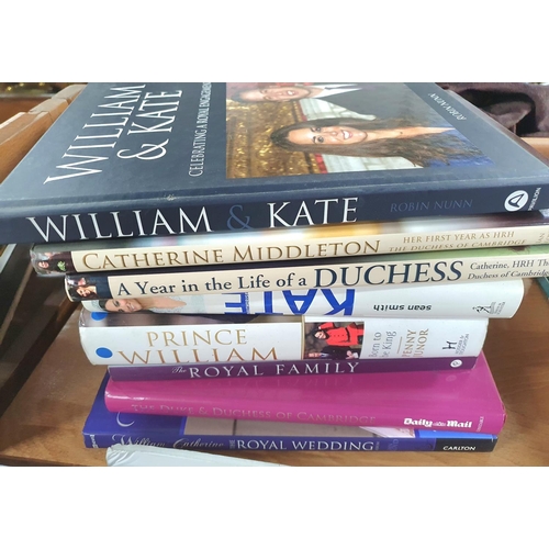 406 - Quantity of hardback books relating to William and Kate together with 2 reproduction photograph albu... 