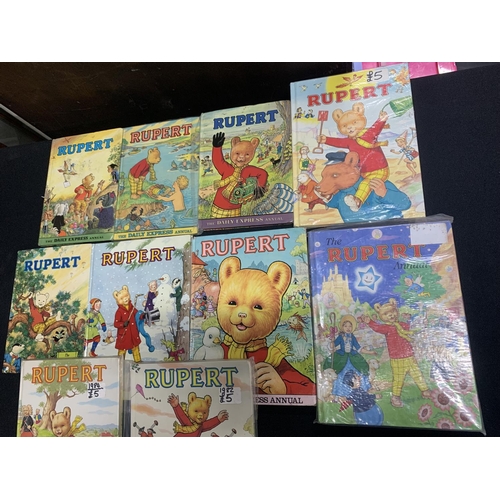 407 - Collection of vintage Rupert the Bear annuals (Qty)