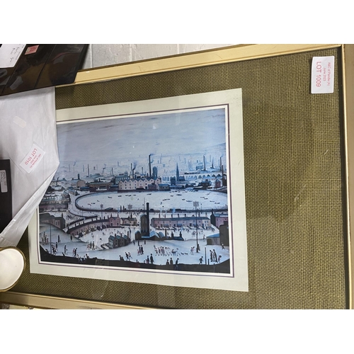 1009 - Vintage L S Lowry print in original frame