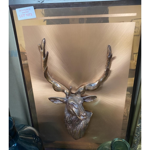 1073 - 3D Copper deer picture