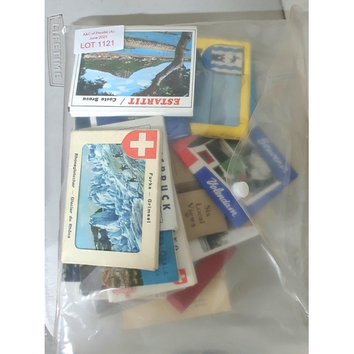 1121 - Collection of miniature tourist postcard sets (Qty)