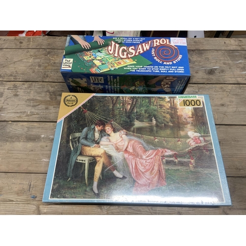 1155 - 2 jigsaws including 1 roll and store jigsaw