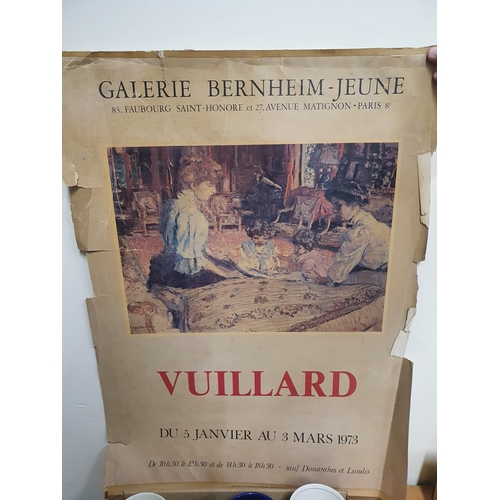 1230 - French 1973 exhibition poster for Vuillard