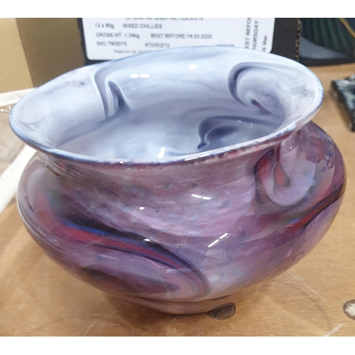 1237 - Purple glass bowl