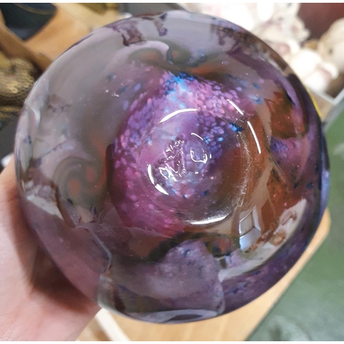 1237 - Purple glass bowl