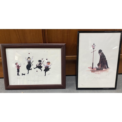 46 - Two Framed Francis Lennon prints 'The Tramp and Ball Games and Catapults'

Approx 30x20 cm