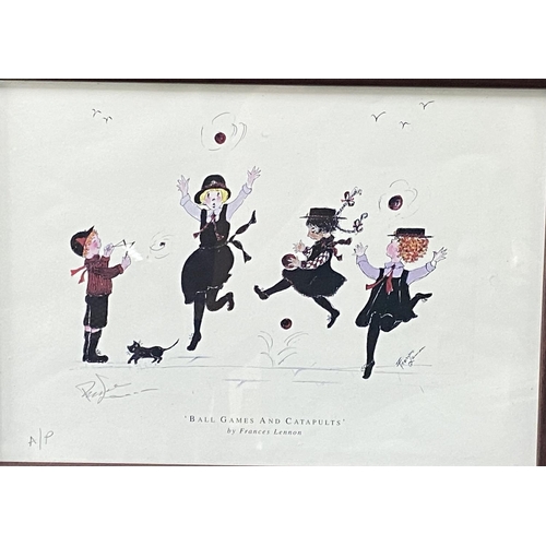 46 - Two Framed Francis Lennon prints 'The Tramp and Ball Games and Catapults'

Approx 30x20 cm