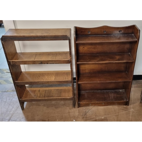 419 - Two small bookcases and a CD holder with CD's (Qty)