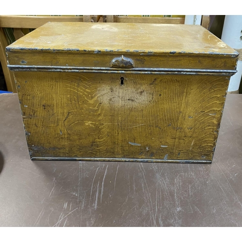 52 - 20thC metal trunk