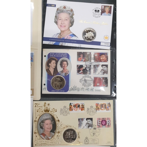 168 - Quantity of QEII Royal Family stamp and coin covers to include some £5 examples (Qty)