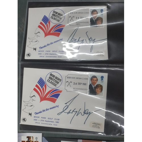 170 - Eleven signed F.D.C sets including 4 official Kelly Holmes signatures and 4 from the 1981 Bob Hope c... 