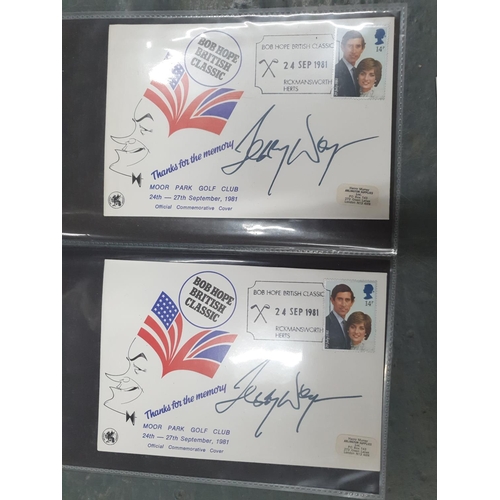 170 - Eleven signed F.D.C sets including 4 official Kelly Holmes signatures and 4 from the 1981 Bob Hope c... 