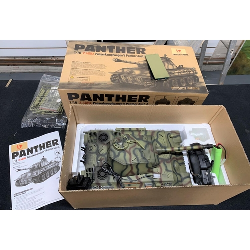 112 - Boxed, as new, large, remote controled Panzer Tank