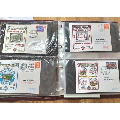 173 - Historical Football first day covers to include many finals, semi finals, charity shields etc (Qty)