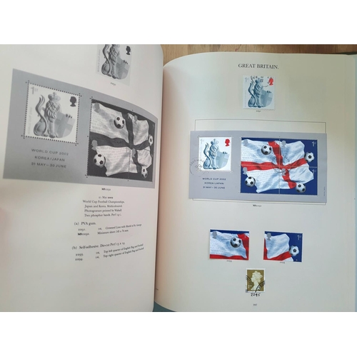 174 - Four Green Winsor GB albums containing every British used stamp including mini sheets 2002-2019