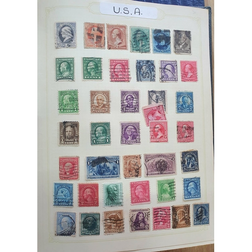 185 - Large quantity of USA stamps in 3 albums including 19th and 20thC examples, mint unmounted, blocks e... 