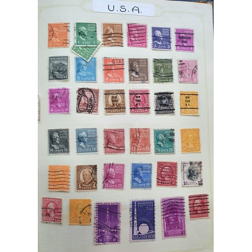 185 - Large quantity of USA stamps in 3 albums including 19th and 20thC examples, mint unmounted, blocks e... 