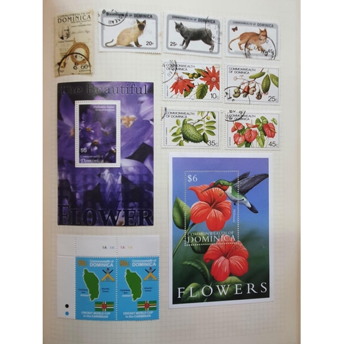 188 - Two albums of world stamps to include a 1944 mint set of Graham Land over-prints, collection of Denm... 