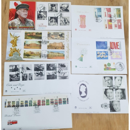 200 - Box of 2000s QEII first day covers, virtually all with special postmarks, many Benhams including app... 