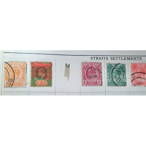 206 - Improved stamp album containing a large quantity of British and world stamps, many 19th and early 20... 