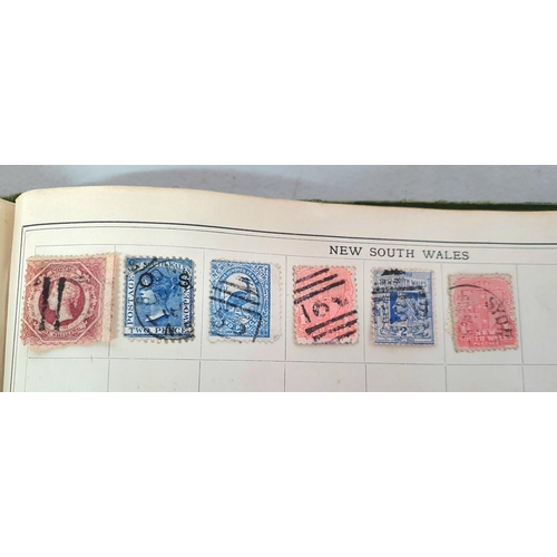 206 - Improved stamp album containing a large quantity of British and world stamps, many 19th and early 20... 