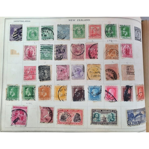 206 - Improved stamp album containing a large quantity of British and world stamps, many 19th and early 20... 