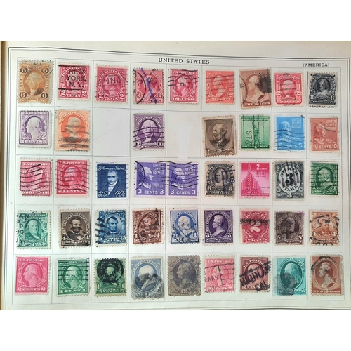 206 - Improved stamp album containing a large quantity of British and world stamps, many 19th and early 20... 