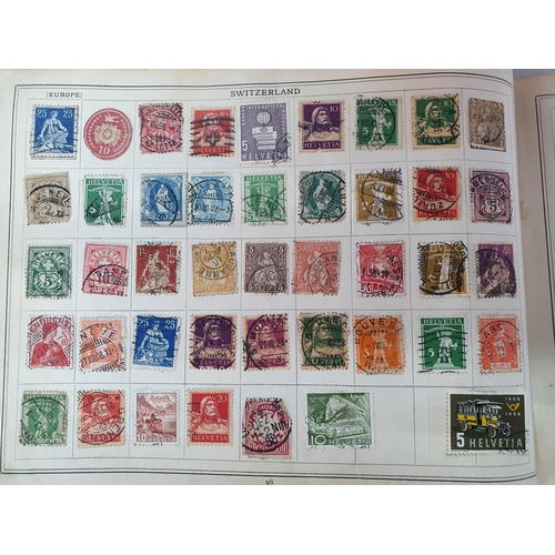 206 - Improved stamp album containing a large quantity of British and world stamps, many 19th and early 20... 