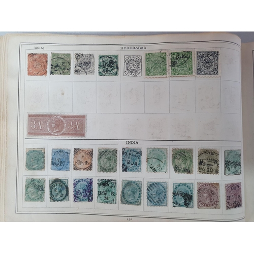 206 - Improved stamp album containing a large quantity of British and world stamps, many 19th and early 20... 