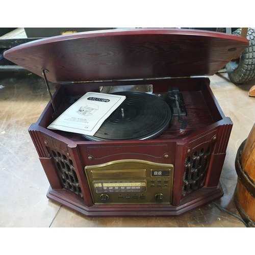 249 - Record player in the form of an old home radio