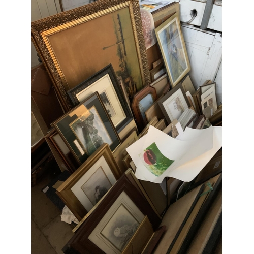 295 - Huge quantity of (mainly) framed prints (Qty)