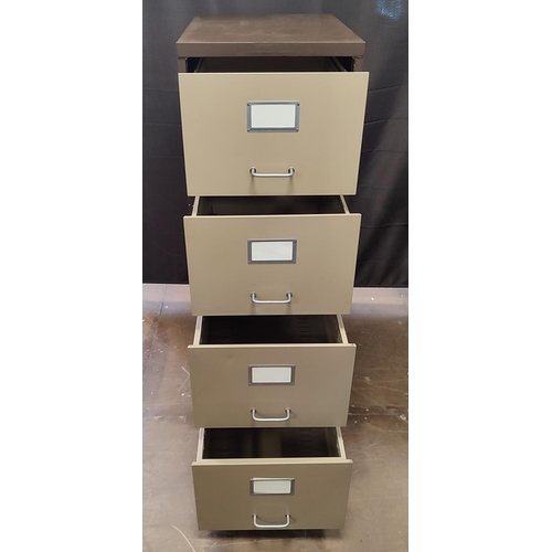 407 - Metal filing cabinet, good quality