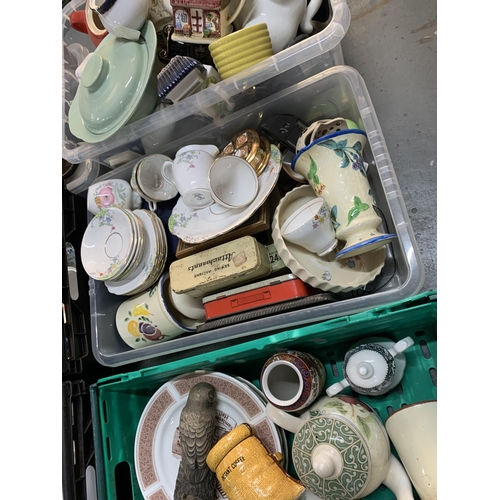 355 - Six boxes of various ceramics (Qty)