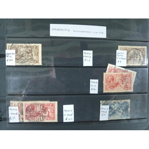 205 - Black stamp album of British 20thC Kings including good George V British Empire Exhibition and 1934 ... 