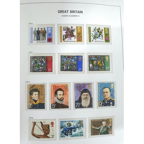 207 - Stanley Gibbons blue GB album containing QE II mint unmounted sets, 1971-1982