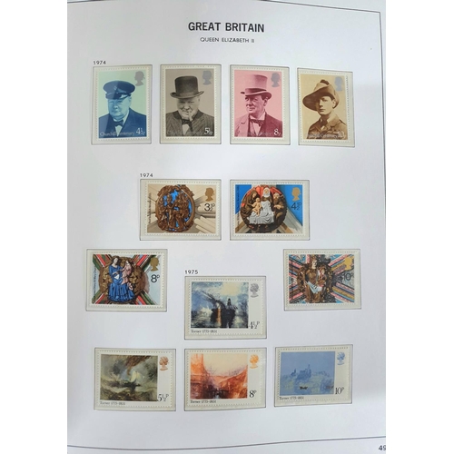 207 - Stanley Gibbons blue GB album containing QE II mint unmounted sets, 1971-1982