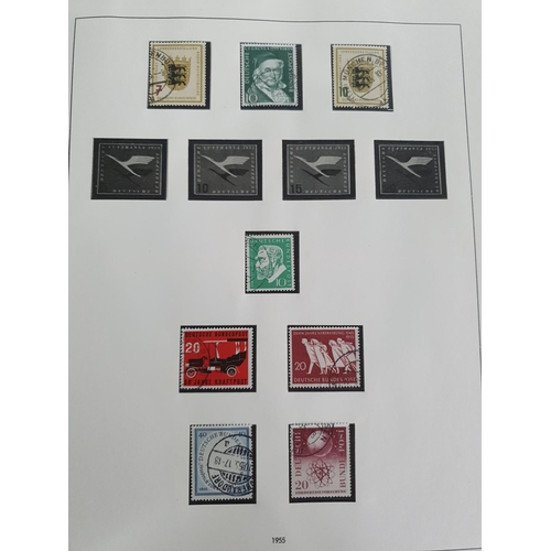 209 - Green album of used sets and mini-sheets, Germany 1951-1969 (Qty)