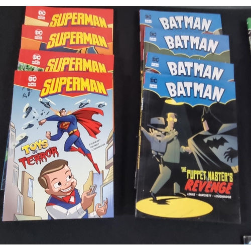 227 - Collection of vintage comic books including Superman ,batman and Judge Dredd.