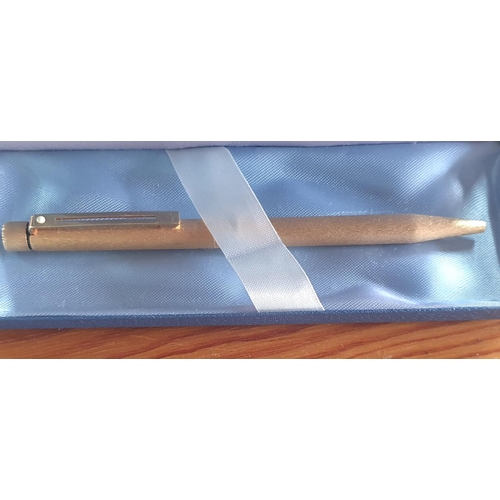 239 - Cased, Lady Shaeffer, gold plated pen