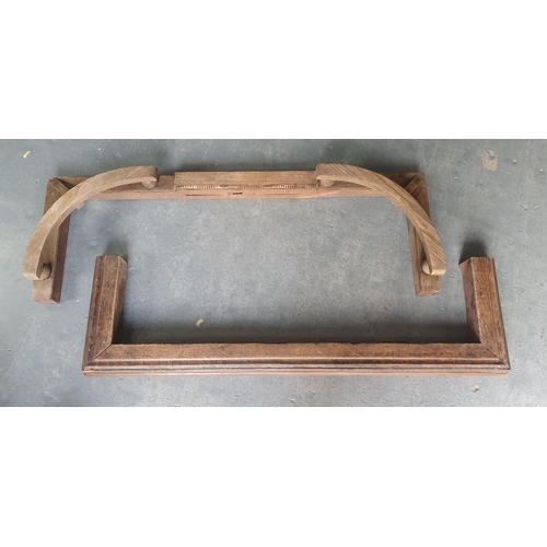 338 - Two antique wooden fire guards (2)