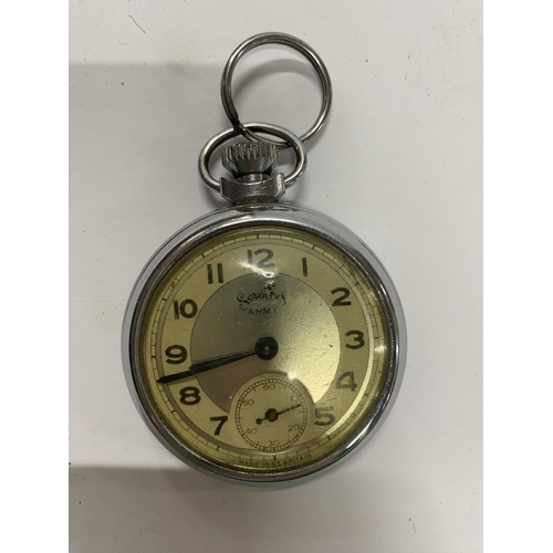 50 - Army Services, Gt. Britain, pocket watch, has back-plate