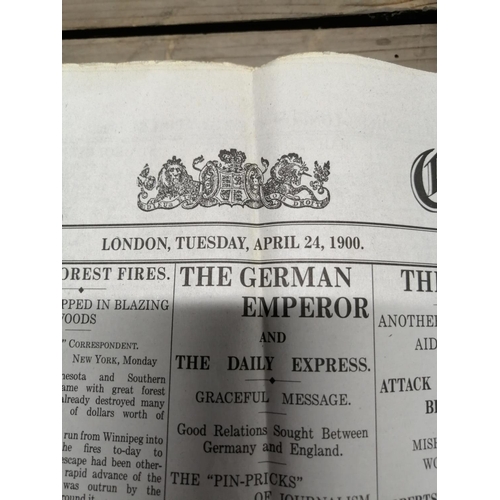 1150 - The first ever Daily Express published on 24 April 1900