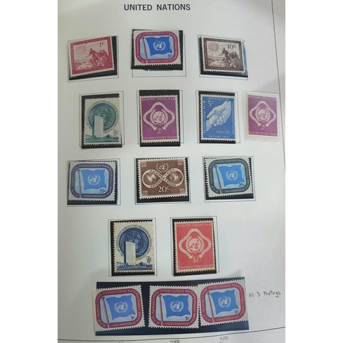 269 - United Nations stamps in 4 albums including mini sheets from 1950s -2000s